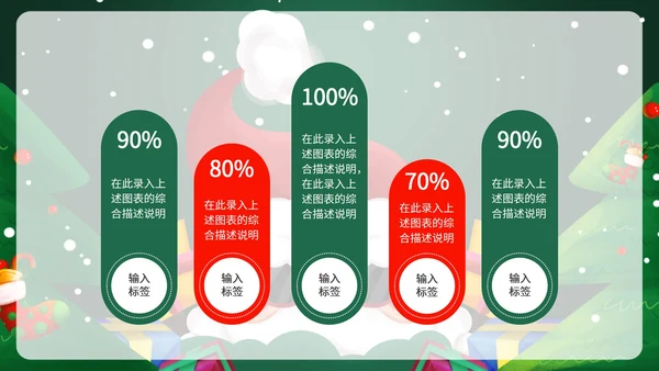 卡通手绘圣诞节PPT模板