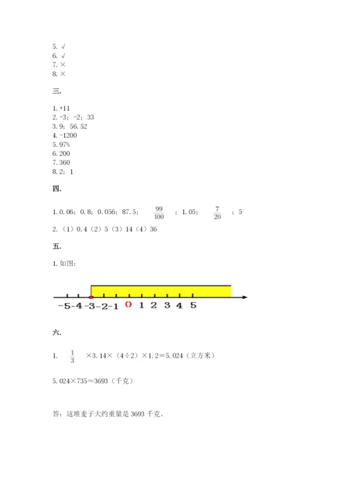 北京版数学小升初模拟试卷附参考答案（综合题）.docx