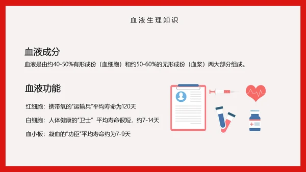 世界献血日无偿献血知识传递爱心PPT模板