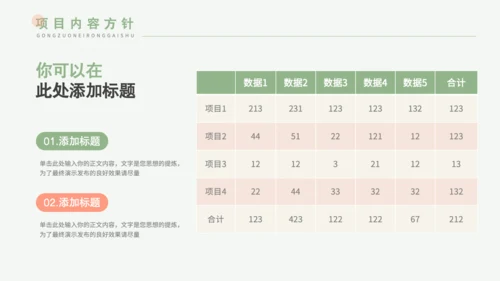 绿色小清新职场年中总结PPT模板