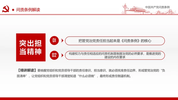 贯彻落实问责条例推进全面从严治党PPT
