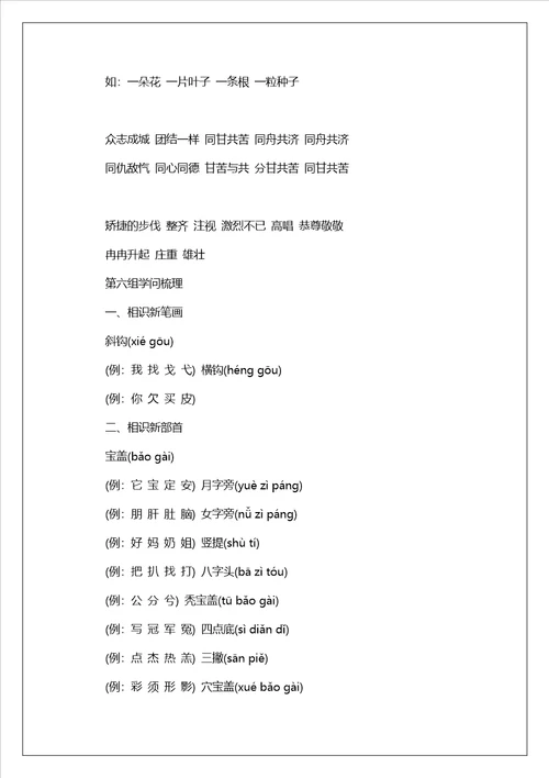 2023年小升初16年级小学语文知识要点归纳汇总7