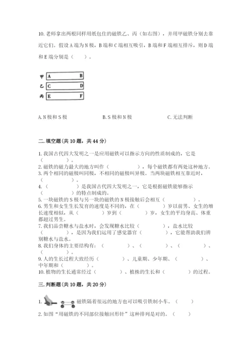 教科版二年级下册科学期末测试卷（突破训练）.docx