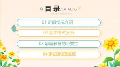 幼儿园小学生家长会主题班会动态PPT