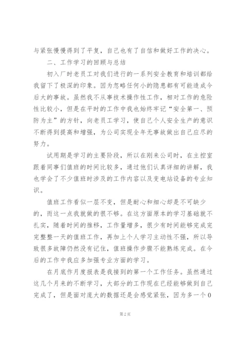 转正工作个人总结5篇.docx