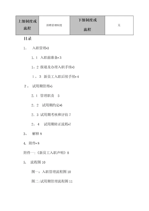 新员工入职及试用期管理制度