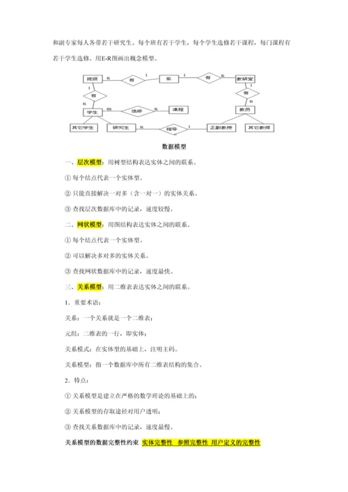 2023年数据库原理知识点总结精华.docx