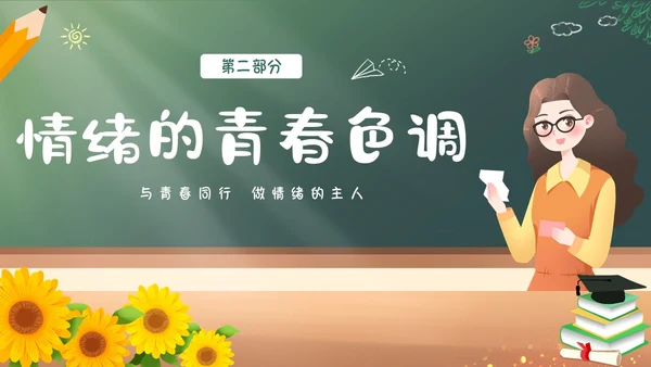 青春的情绪心理健康主题班会PPT课件情绪管理