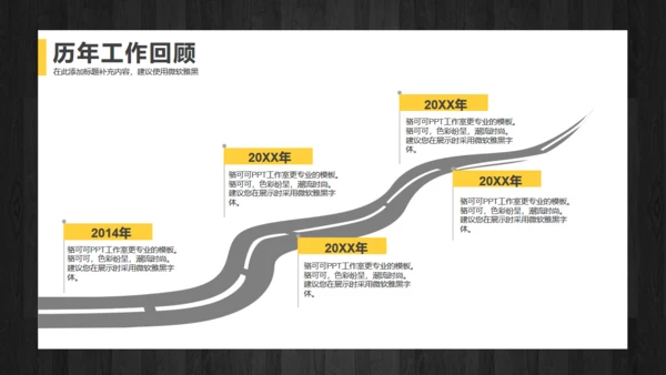 年中工作总结商务通用PPT模版