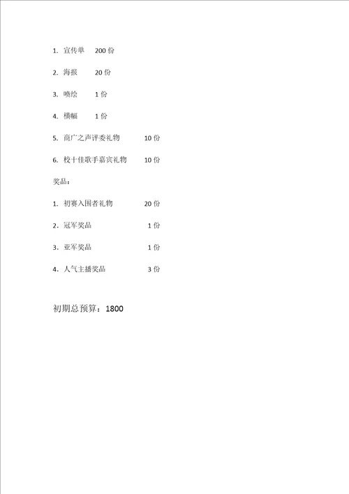 人气主播大赛商业专题策划书