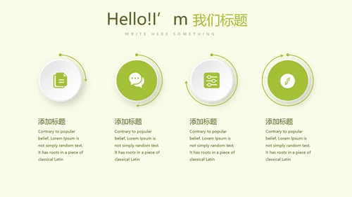 绿色小清新春季护肤宣传动态PPT
