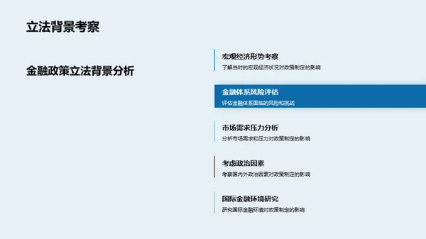 金融政策影响解读