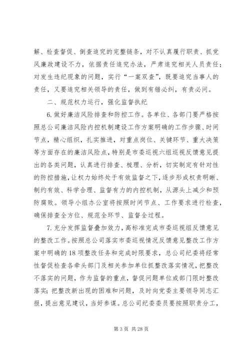 公司纪检监察工作要点 (2).docx