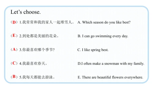 Unit 2 My favourite season Part B Rend and write课件