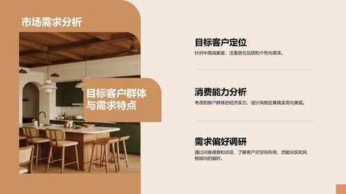 橙色商务风室内设计项目创意提案PPT模板