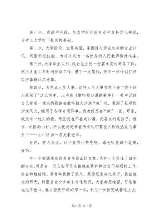 我的职业规划演讲稿 (4).docx
