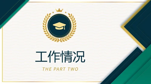 稳重大气绿色烫金微立体风博士入学复试汇报PPT博士复试