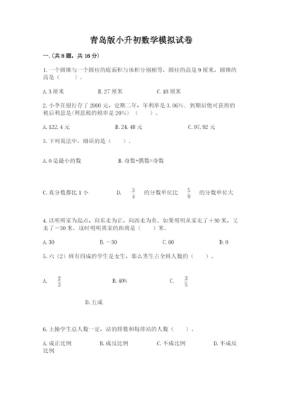 青岛版小升初数学模拟试卷（易错题）.docx