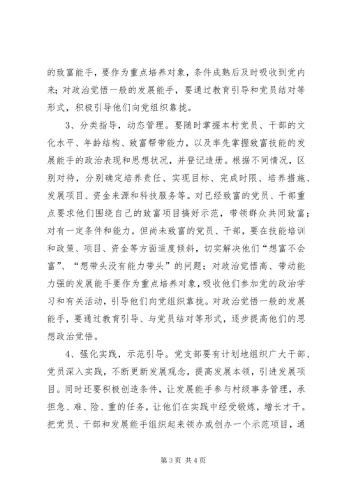 村党支部“双培双带”先锋工程工作计划 (2).docx
