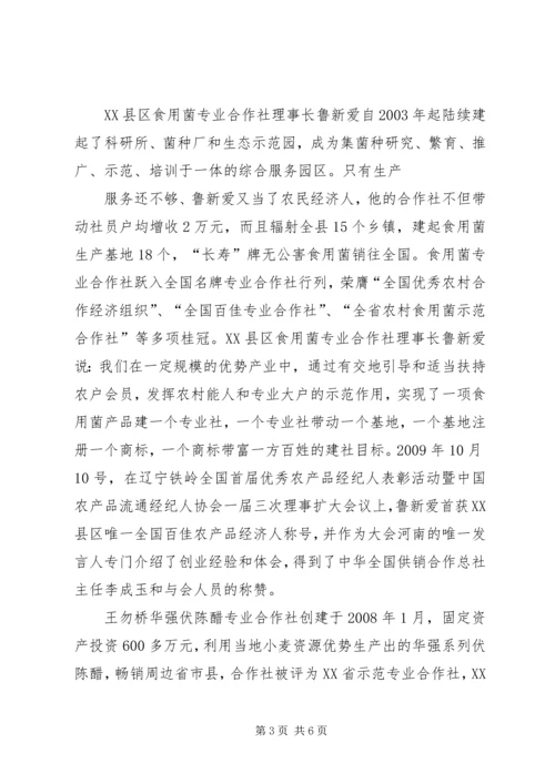 农村经纪人为农民致富架起“金桥”.docx