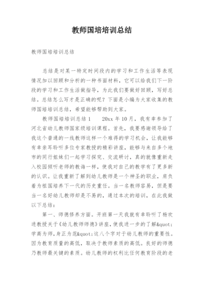 教师国培培训总结.docx