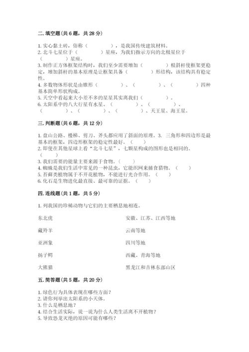 教科版六年级下册科学期末测试卷附下载答案.docx