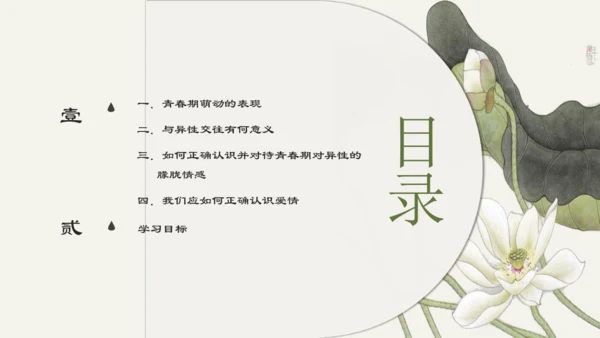 第1单元第2课第2课时  青春萌动 教学课件 -统编版中学道德与法治七年级（下）