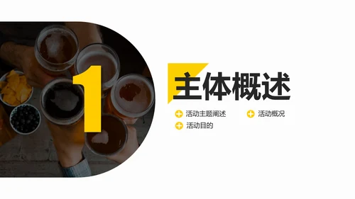 啤酒美食狂欢节活动策划PPT模板