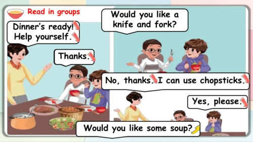 Unit 5 Dinner’s ready-B Let's talk 课件(共41张PPT)