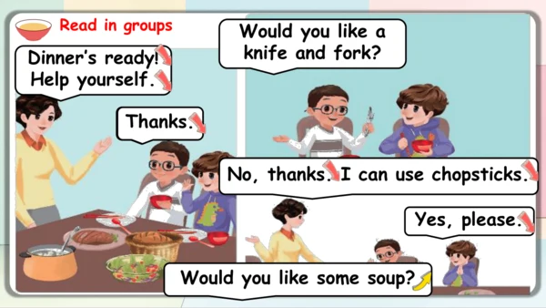 Unit 5 Dinner’s ready-B Let's talk 课件(共41张PPT)