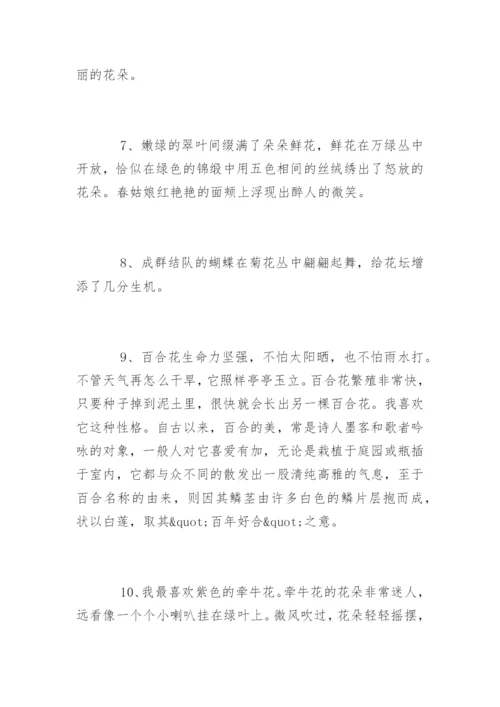 描写鲜花优美的句子.docx
