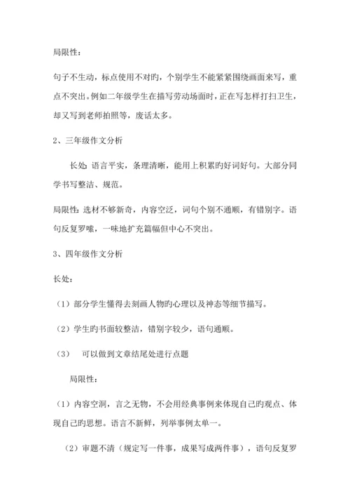 2023年小学作文竞赛总结.docx