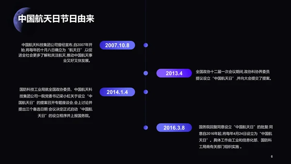 黑色创意中国航天日科普介绍PPT