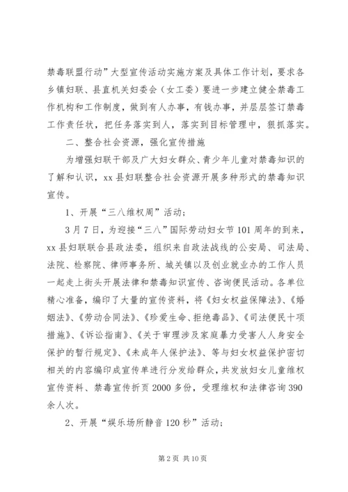 乡镇妇联禁毒工作总结.docx