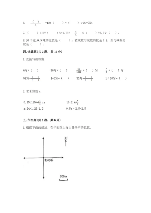 冀教版小学六年级下册数学期末检测试题精品（典优）.docx