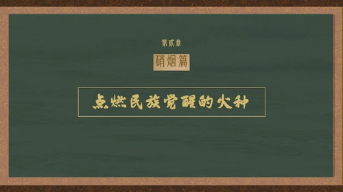 黄绿复古历史人物林则徐人物介绍PPT模板