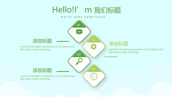 卡通儿童学校教育阅读分享会动态PPT模板