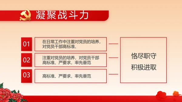 红色党建社区民主生活会学习主题动态PPT模板