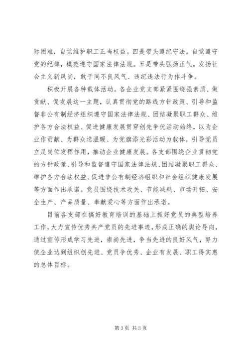 乡镇非公有制经济组织创先争优活动的总结.docx