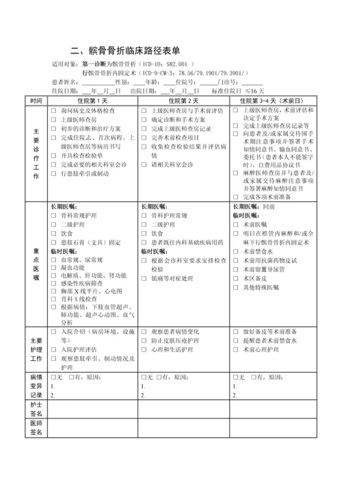 髌骨骨折临床路径.docx