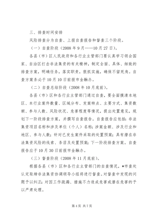 非法集资风险排查工作方案.docx