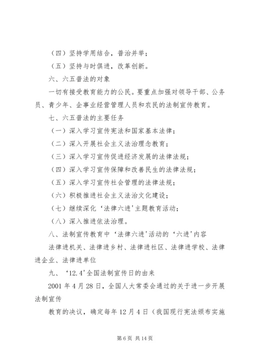 六五普法宣传牌内容.docx