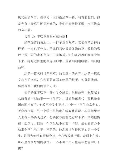 羊吃草的启示读后感.docx