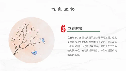 白色简约小清新传统二十四节气立春主题PPT模板