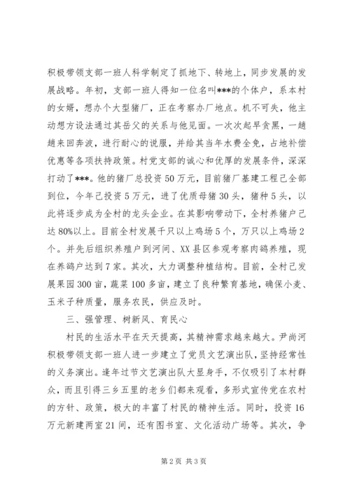 村党支部书记简要事迹材料 (3).docx