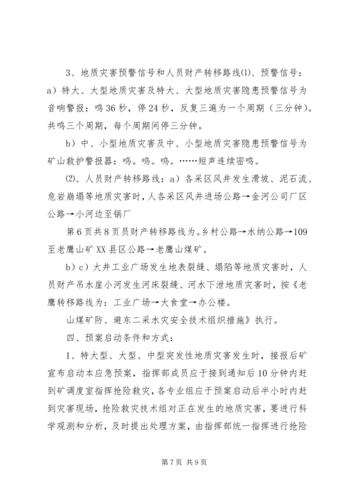 防地质灾害工作应急预案 (3).docx