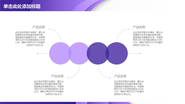 紫色质感立体商务通用PPT