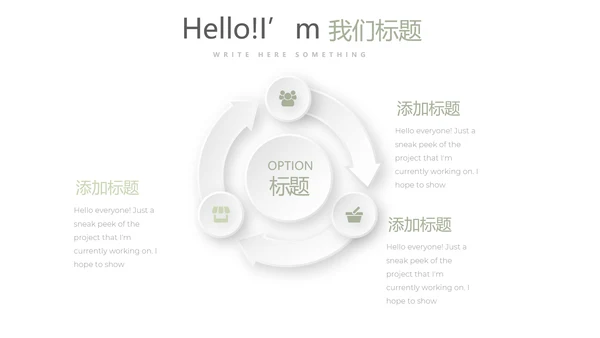 绿色小清新公司产品介绍宣传通用PPT动态模板