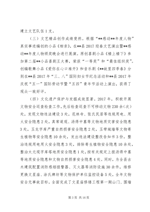 文广局17工作总结和18工作计划.docx