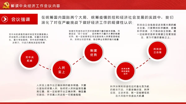 中央经济工作会议内容学习解读党课PPT模板